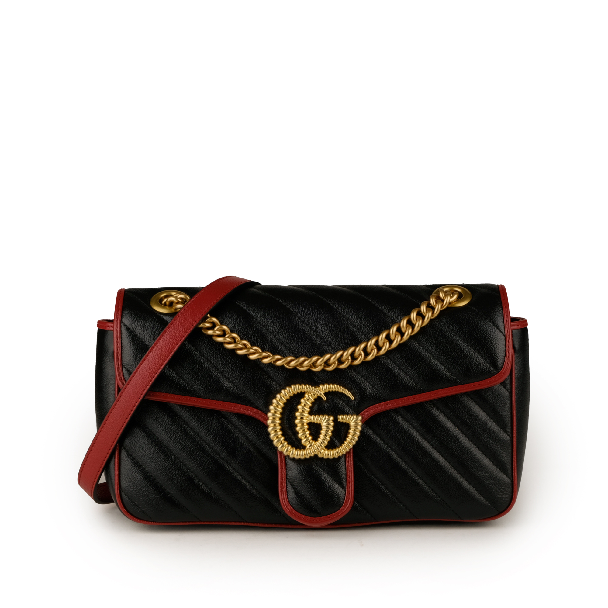 gucci red and black purse