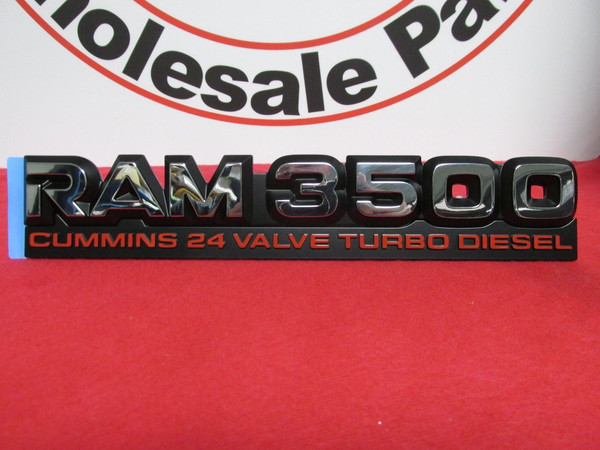 Dodge Ram 2500 3500 Cummins Diesel High Output 5.9L 6.7L Nameplate NEW OEM MOPAR