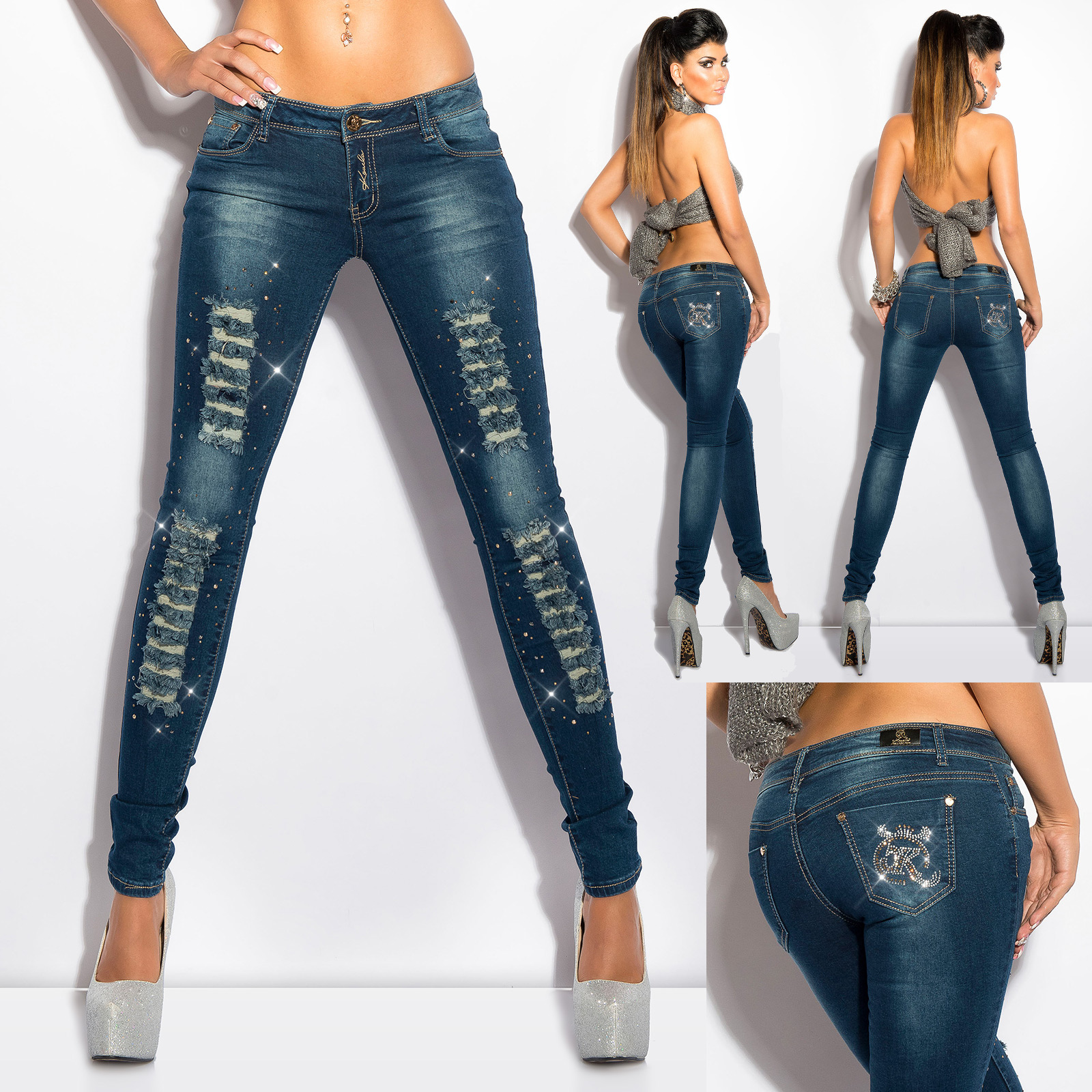 low rise jeans back