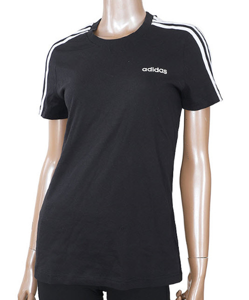 Adidas Women Essentials 3s S S T Shirts Black Training Tee Gym