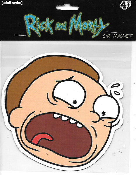 Rick and Morty TV Series Ricks Face Colored Magnetic Metal Bottle Opener UNUSED
