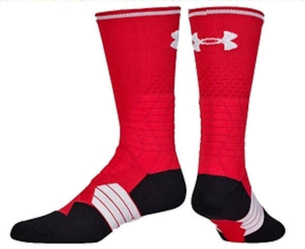RED White Crew Socks Mens XL Fits 13-16 