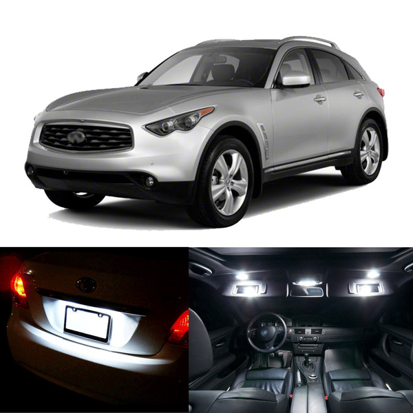 Details About 18 X Premium White Led Lights Interior Package Kit For 09 19 Infiniti Fx35 Qx70