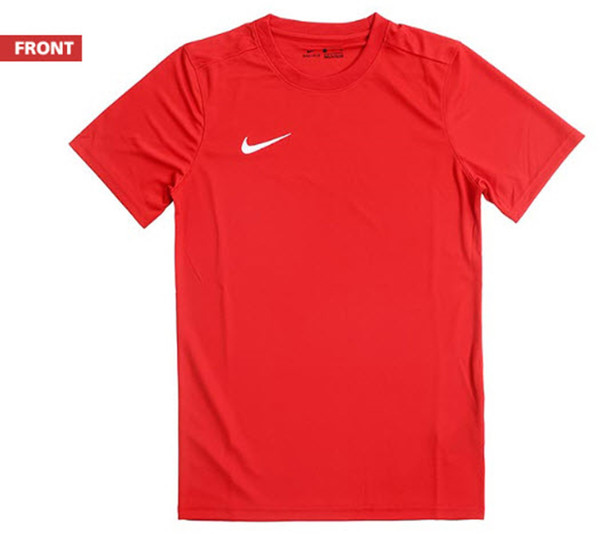 Nike Men DRI-FIT PARK VII S/S Tee Shirts Training Red Shirt Jersey ...