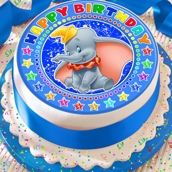 Cake topper party decor first birthday first birthday Dumbo cake topper dum...