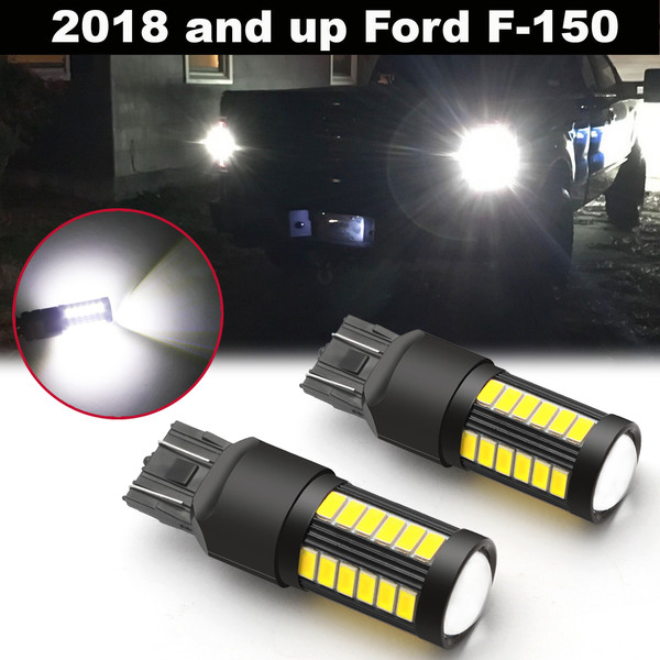 6000K Bright White 80W LED Back Up Reverse Light Bulbs For Ford F-150 ...