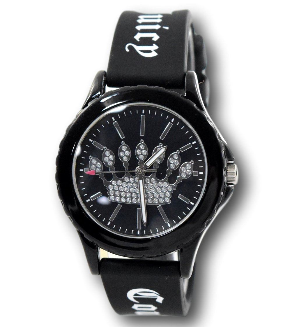 Juicy Couture Black Label Women's Glitter Accented Silicone Watch JC ...