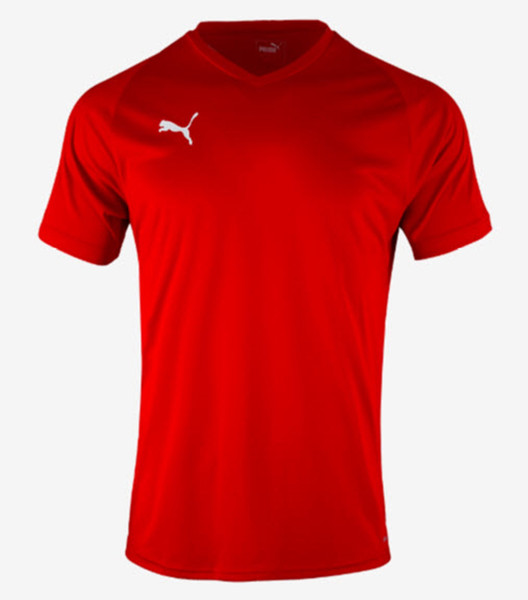 Running Jersey Red Tee Top GYM Shirt 