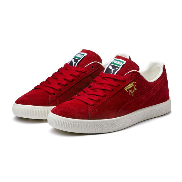 [365319-02] Mens Puma Clyde From The Archive Low Sneaker - Red | eBay