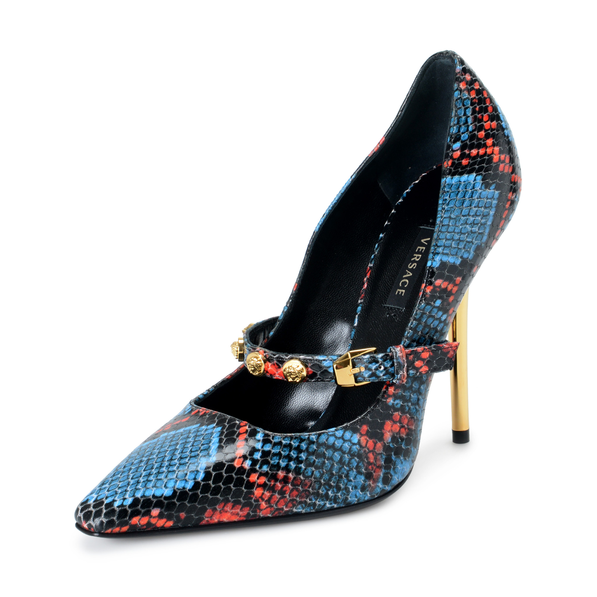 versace snake heels