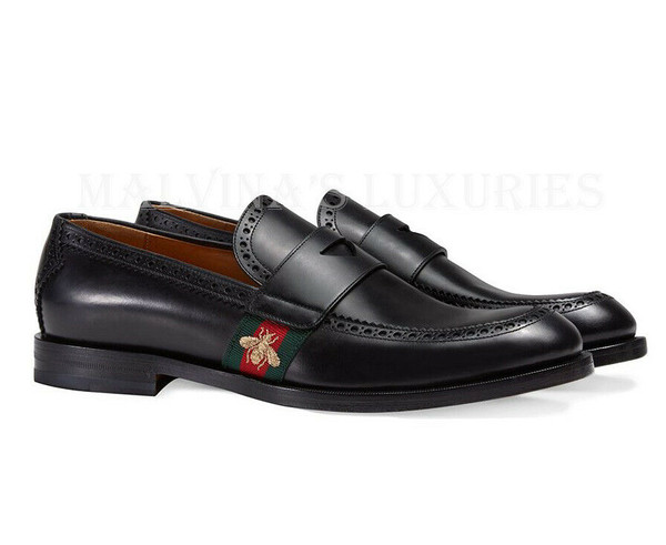 gucci men's bee loafers