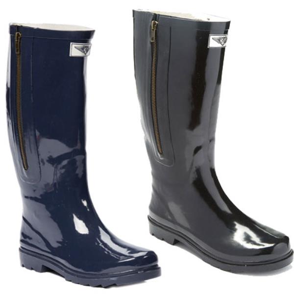 womens rain boots with zipper