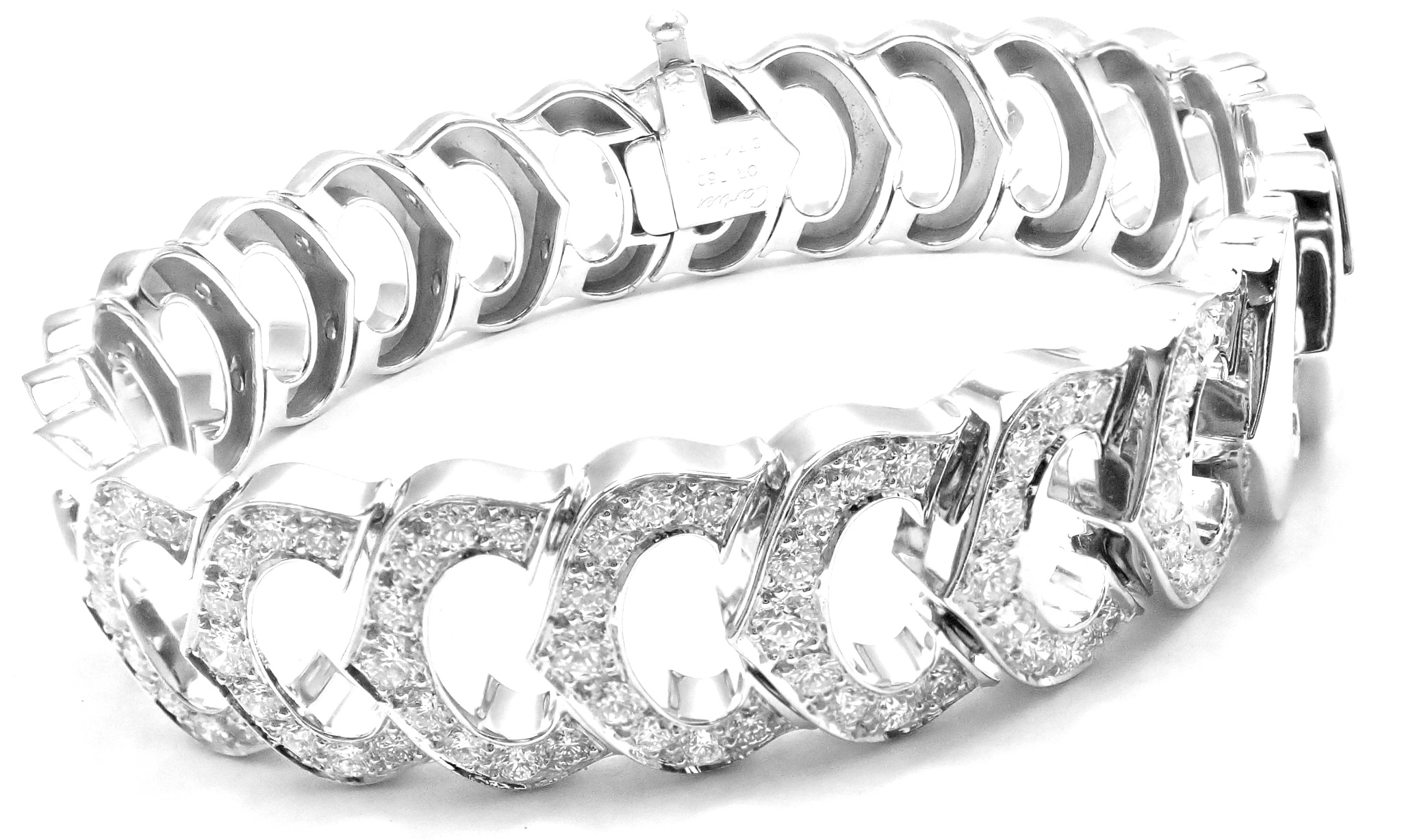 cartier diamond encrusted bracelet