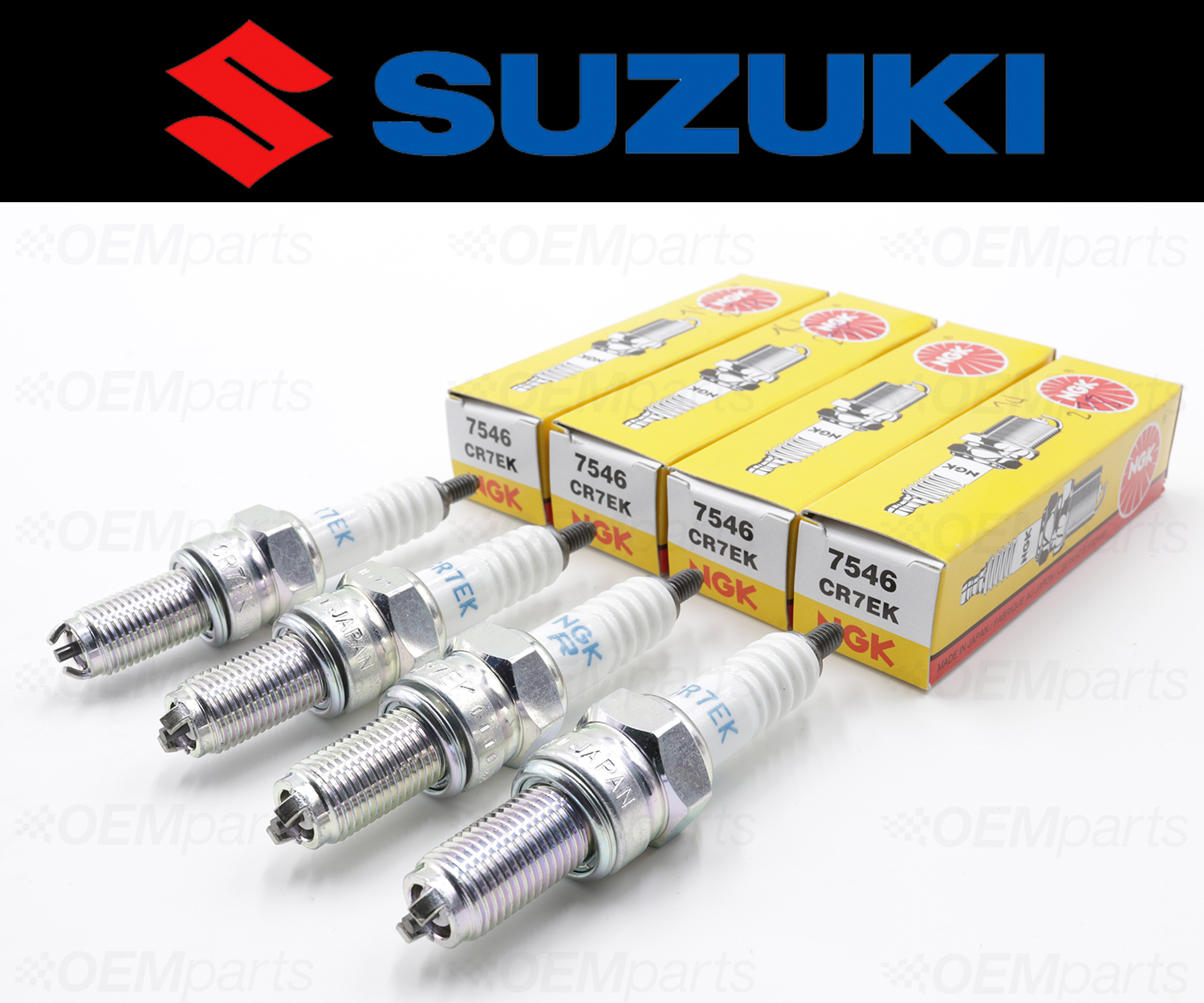 Pack of 1 CR7EK Standard Spark Plug 7546 NGK
