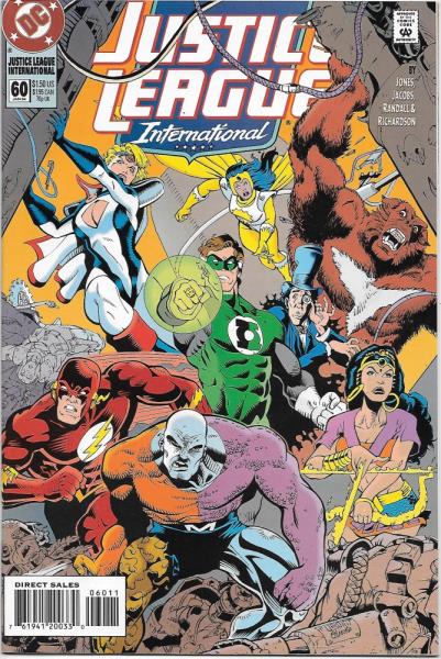Justice League America 1987 series # 62 near mint comic book