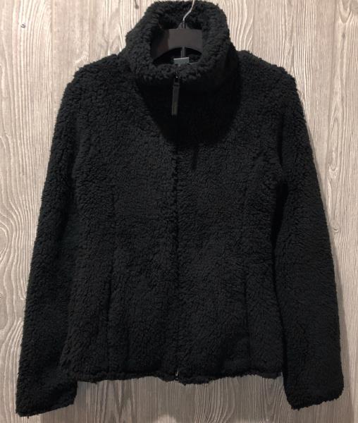 BENCH Sherpa Soft Cozy Funnel Neck Black Fleece Sweater Jacket NEW ...
