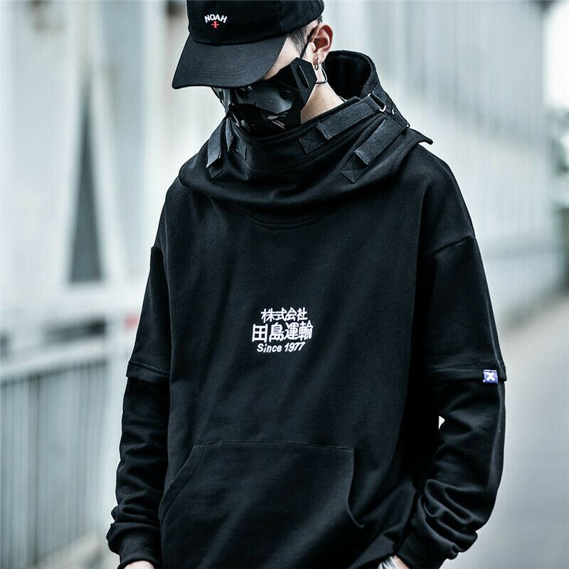 Niepce Dusk Tech Hoodie Asian Japanese Urban Streetwear Pullover | eBay
