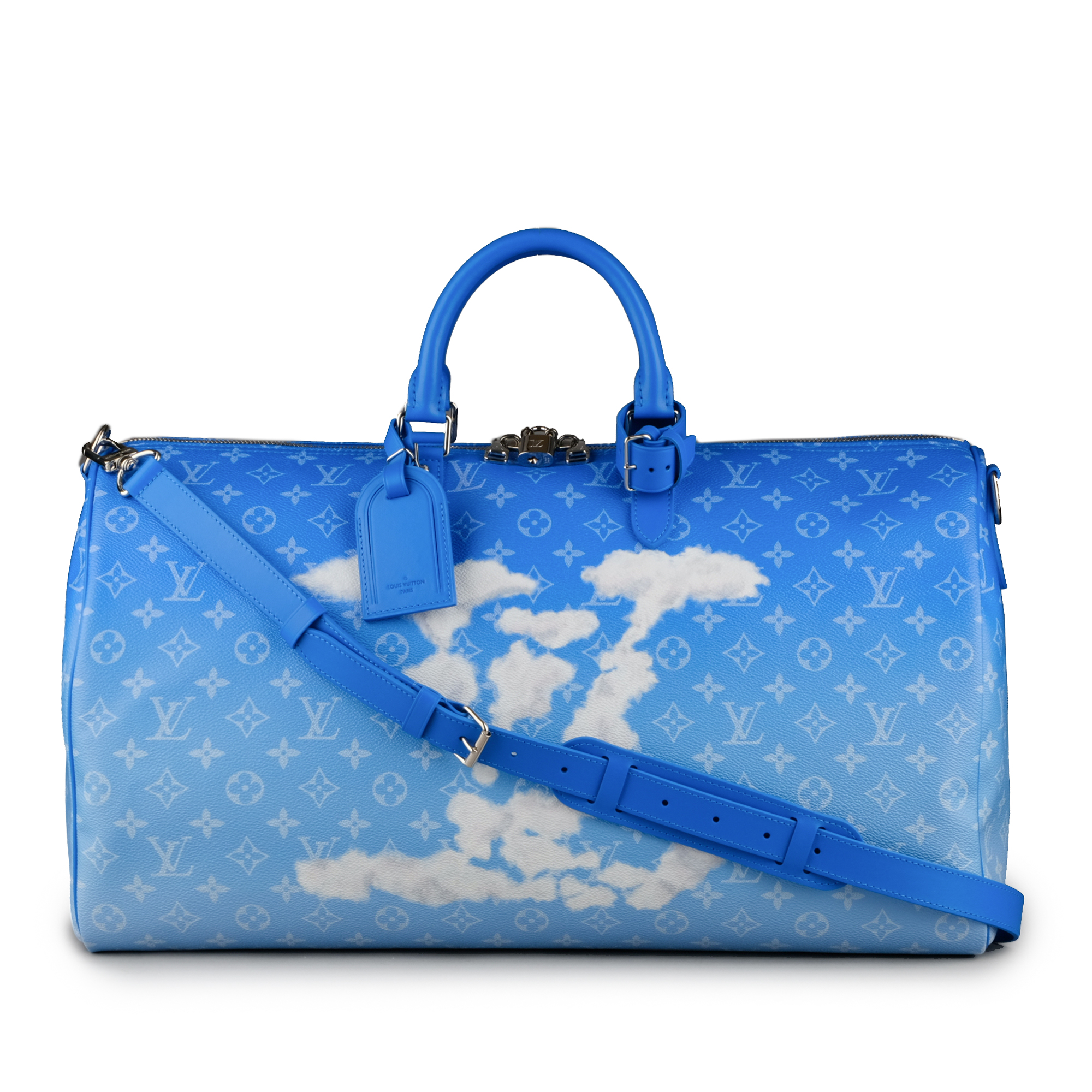 LOUIS VUITTON KEEPALL BANDOULIERE 50 Clouds by Virgil Abloh Sky ...