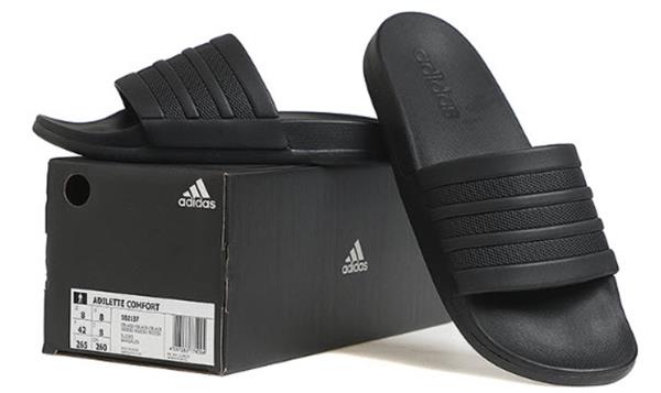 Adidas Men ADILETTE Comfort Slipper Black Shoes Slide Casual GYM Sandals  S82137 | eBay