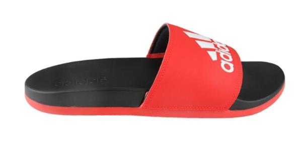 adidas slippers red and black