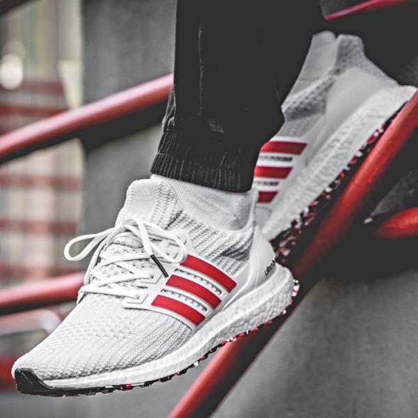 adidas ultra boost white with red