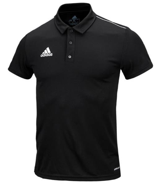 Adidas Men Core 18 Polo Shirts Training Black T-Shirt Casual Tee Jersey  CE9037 | eBay