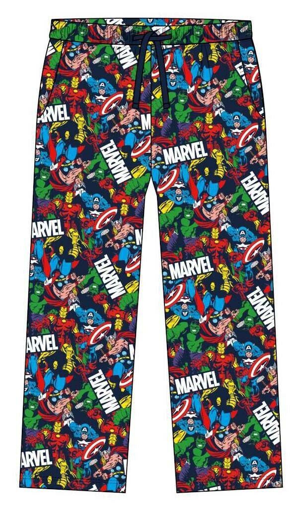 Mens Marvel Pyjamas Adults Superhero PJs Loungewear