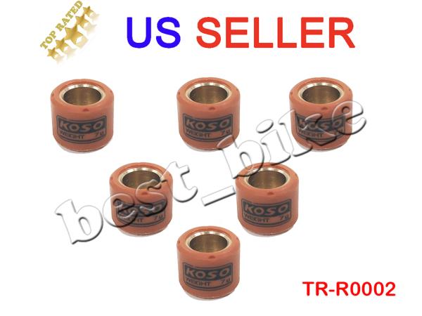 6g Roller Weight 16X13 fit for GY6 50 139QMB 49 50cc Scooter Moped