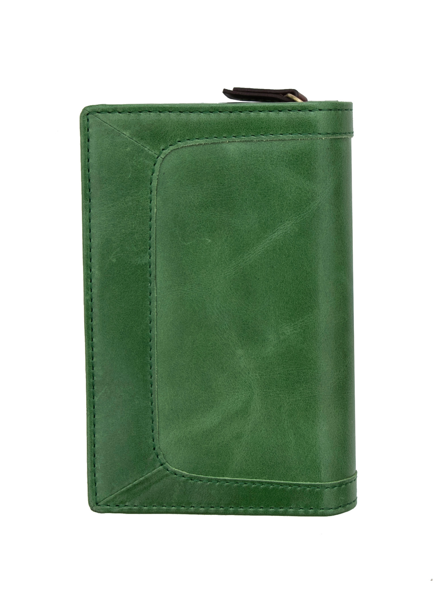 Prime Hide Orchard Womens Green Leather Bifold Wallet Purse RFID Blocking NEW