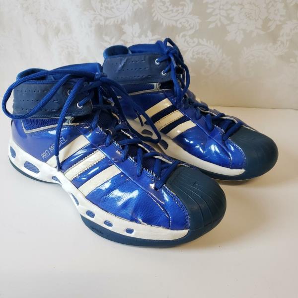 Adidas Pro Model High Top Basketball Shoes Mens Size 12 Lace Up Blue | eBay