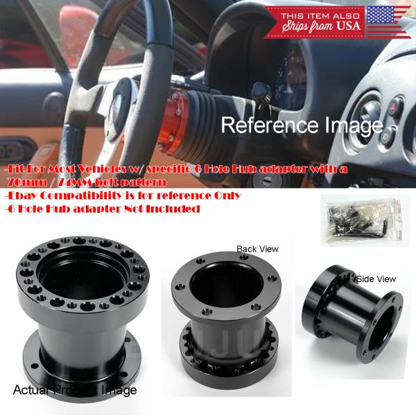 Ball Bearing Red Steering Wheel Quick Release Extension Hub For Nissan Infiniti