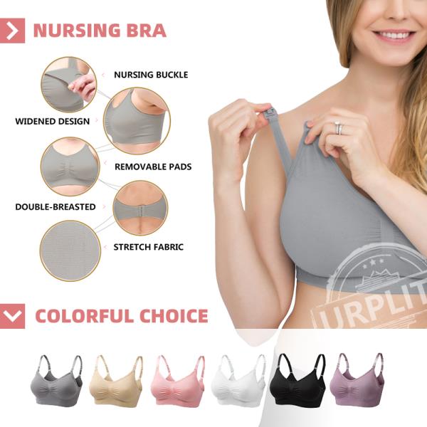 Women Nursing Maternity bra Breastfeeding Removable Pads