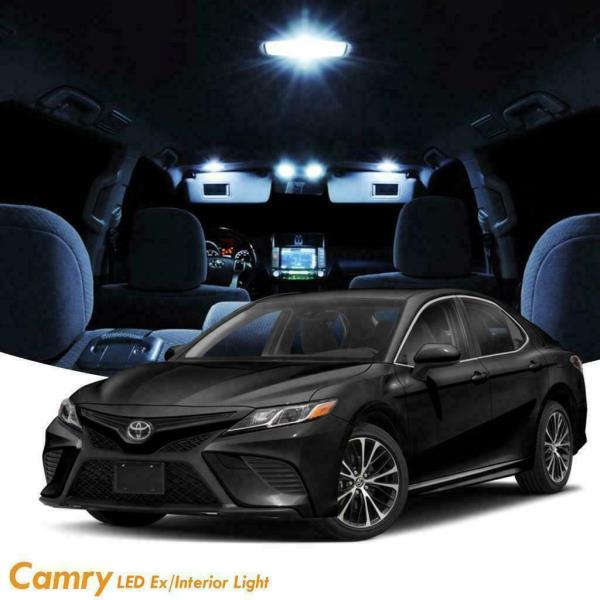 Details About 19x White Exterior Interior Led Light Package Kit For Toyota Camry 2012 2019