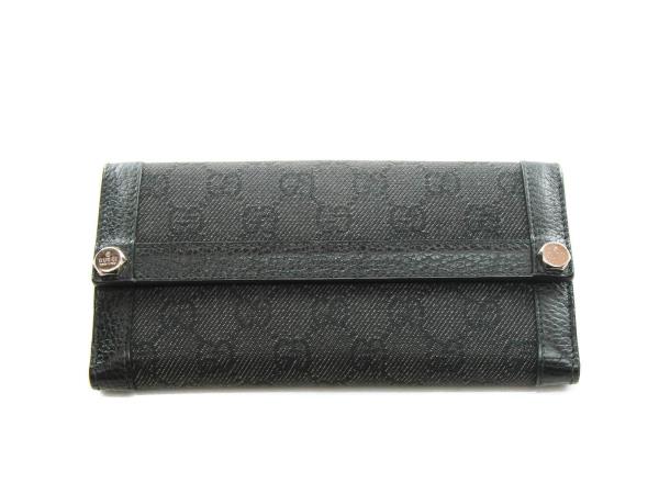 gucci black monogram wallet