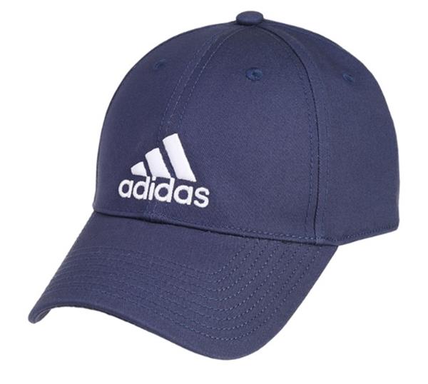 Adidas 6P Cotton Caps Hat White Navy 