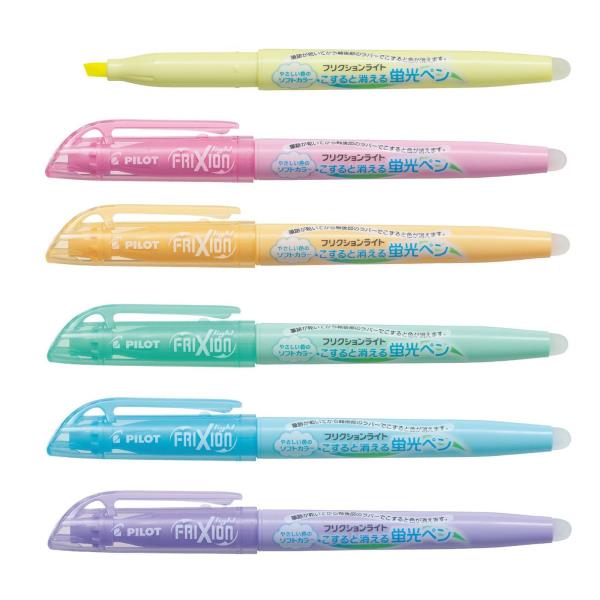 pilot frixion light pastel collection erasable highlighters