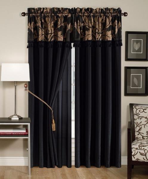 black and gold curtains amazon