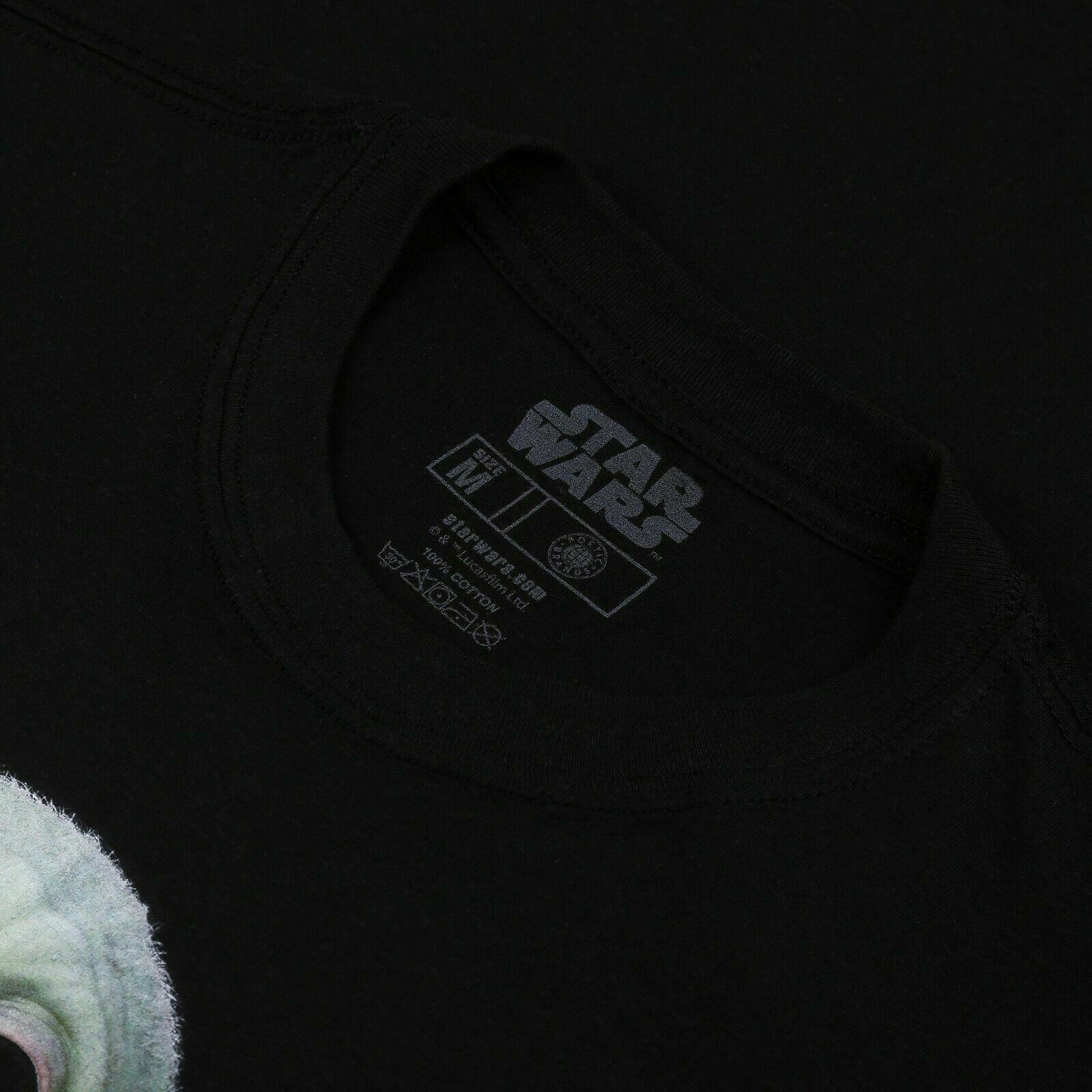 Official Star Wars S-XXL eBay | Baby T-shirt Yoda Mens Mandalorian Black