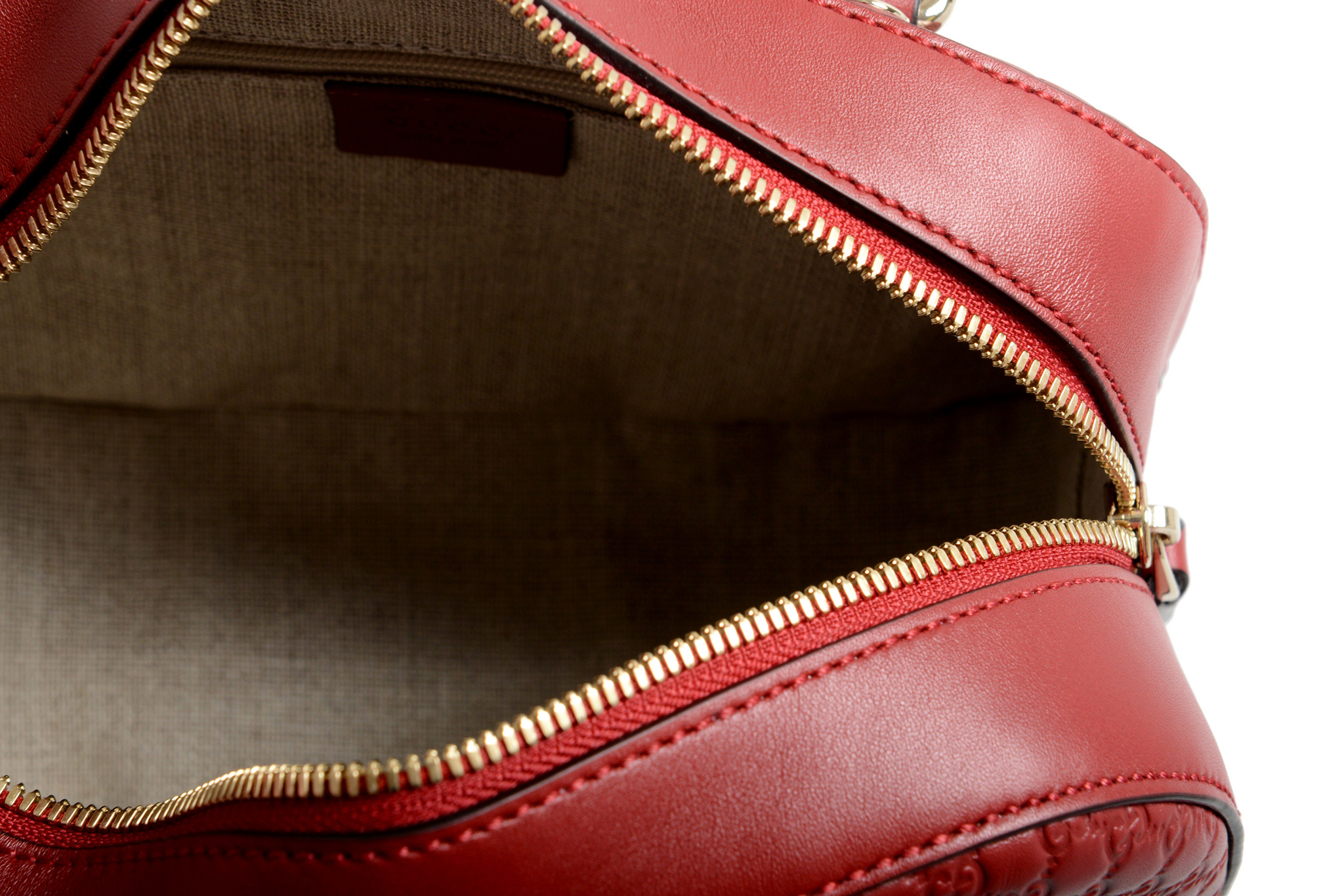 Gucci Women&#39;s Red Guccisima Print Leather Handbag Shoulder Bag | eBay