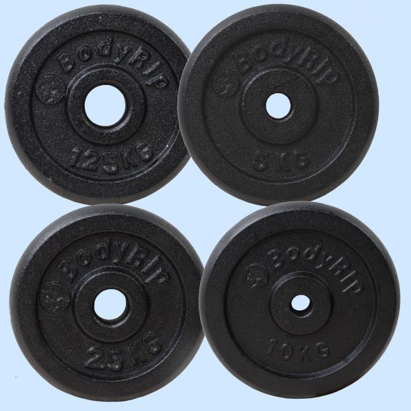 BodyRip Iron Cast Plates For Weightlifting Exercise Home Gym Equipment With Clearance Hole 