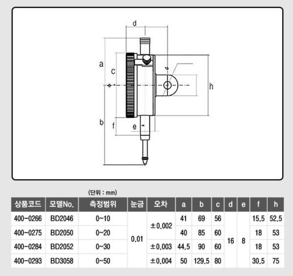 0-10mm RANGE BRAND NEW DIESELLA DIAL INDICATOR 0.01mm GRAD 