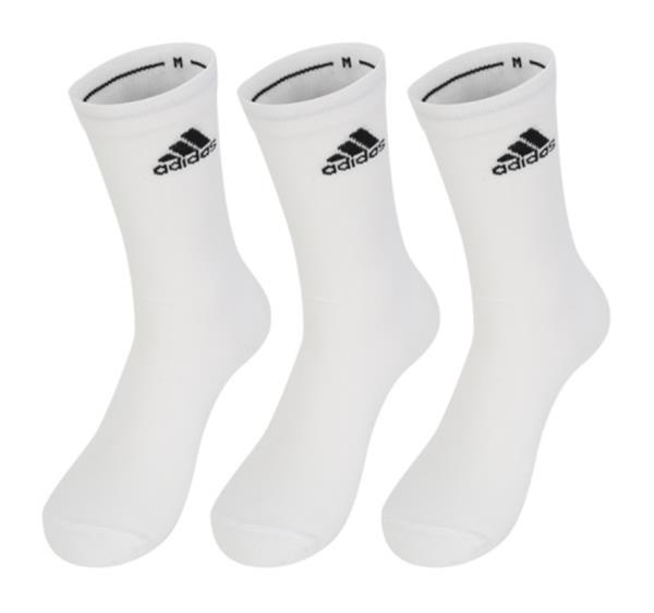 Adidas Men Performance Crew Thin 3 Pairs Socks White 3pp High GYM Sock  AA2329 | eBay
