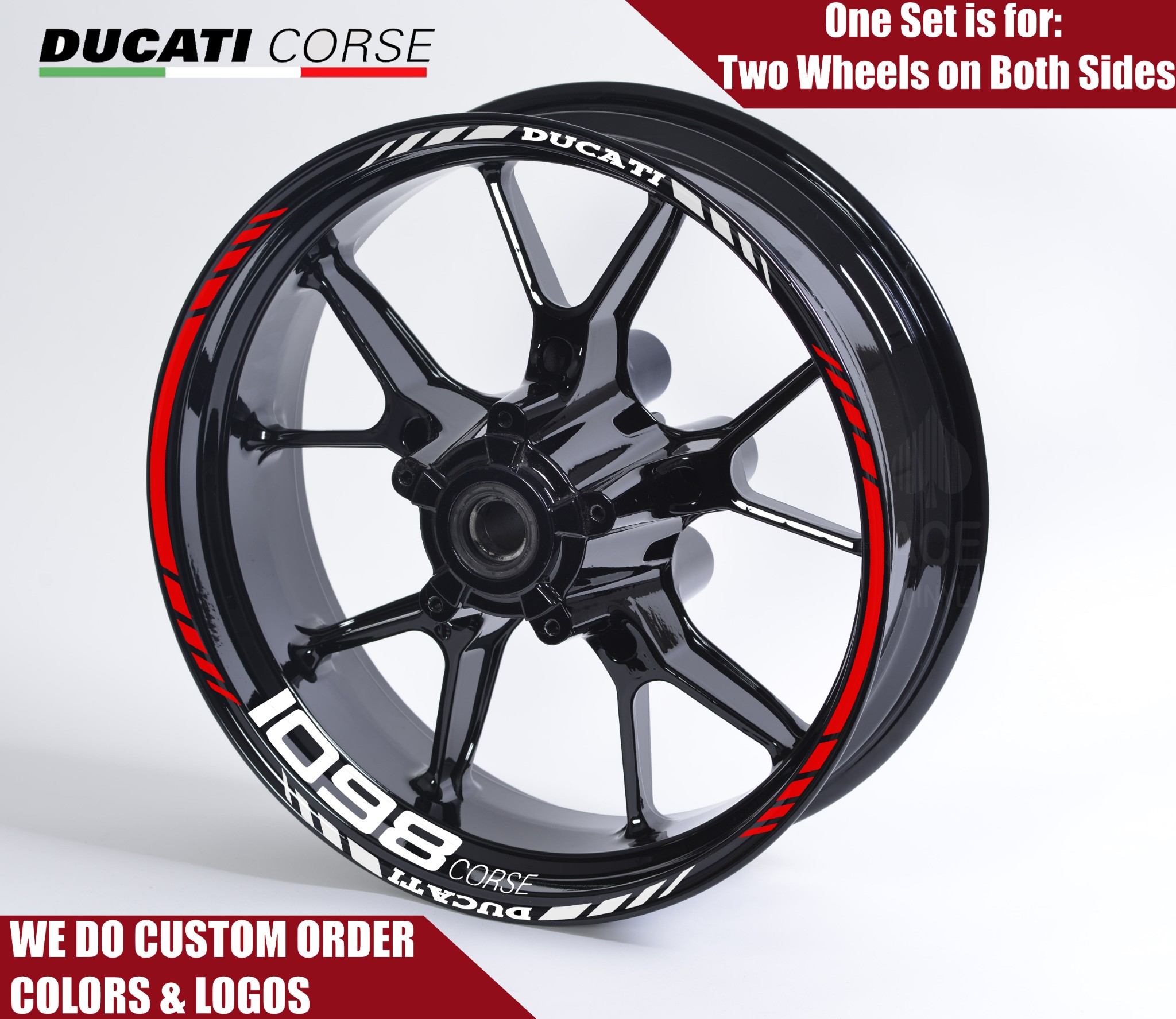 Wheel Stickers For Ducati 1098 Corse Rim Tape Motorcycle Decals Graphics 17 Auto Parts Accessories Motors Ciadelapraka Com