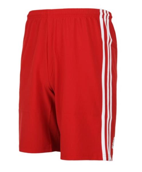 white adidas shorts with red stripes