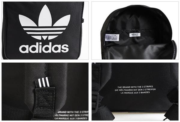 Adidas CLASSIC Trefoil Backpack Bags Sports Black Casual School GYM Bag  DW5185 | eBay