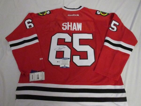 andrew shaw autographed jersey