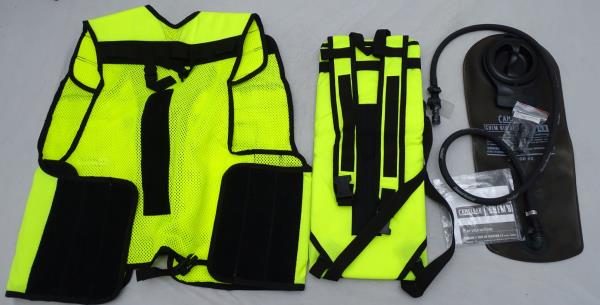 Black Remploy Frontline Hydration Tactical Vest MK2 Pouch And Camelbak Bladder 