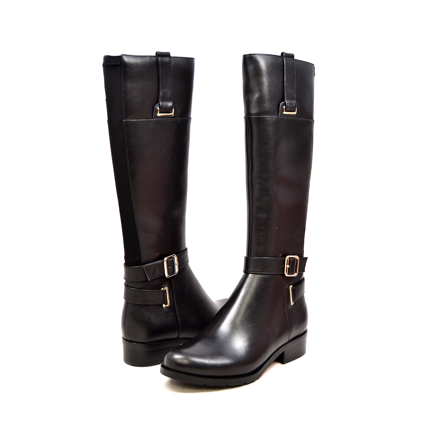 womens black leather riding boots