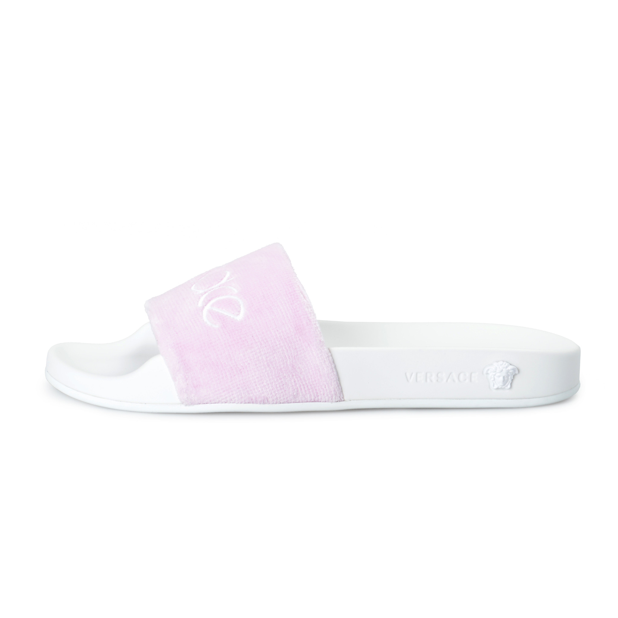 versace pink flip flops