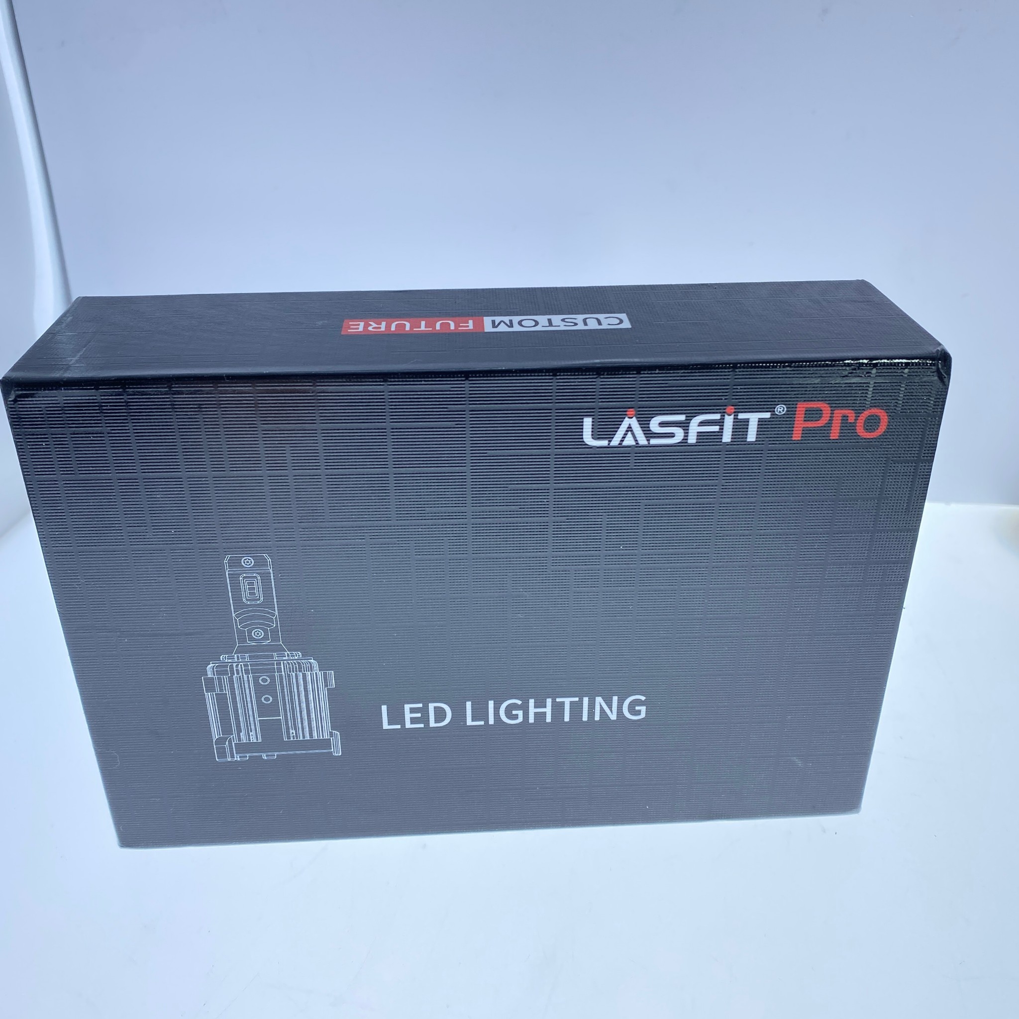 Lasfit H7 LED Headlight Bulbs Custom Fit Hyundai Tucson/Ioniq/Elantra GT and Kia Sedona Forte5 w/Retainer Adapter, 60W 6000LM 6000K White
